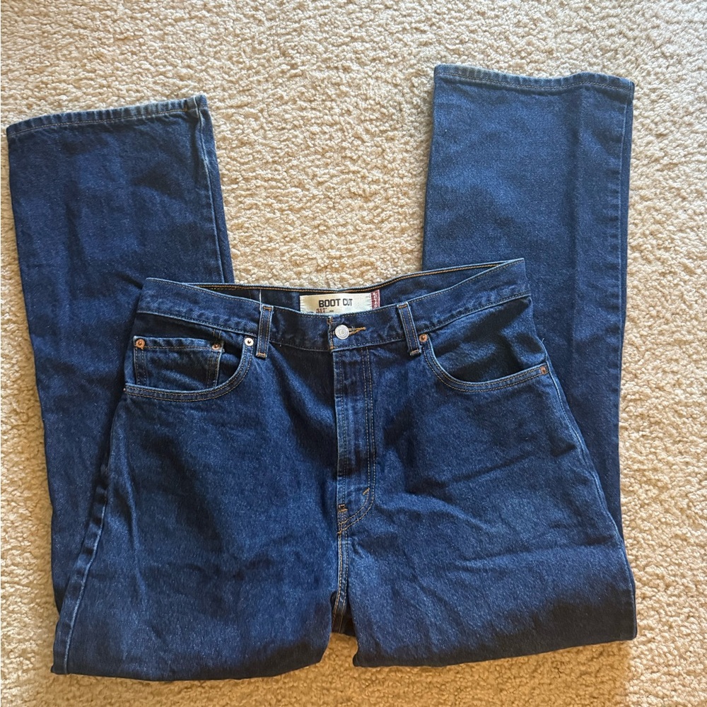 Levi's Dark Blue Bootcut Jeans for Men